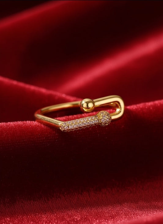 Timeless Gold Rings Gold Plated Stainless Steel